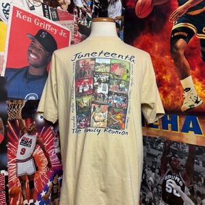 Vintage‎ Juneteenth Family Reunion Freedom Flight Gildan Mens T Shirt Sz XL